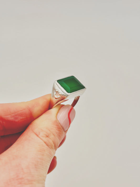 Green Onyx Ring