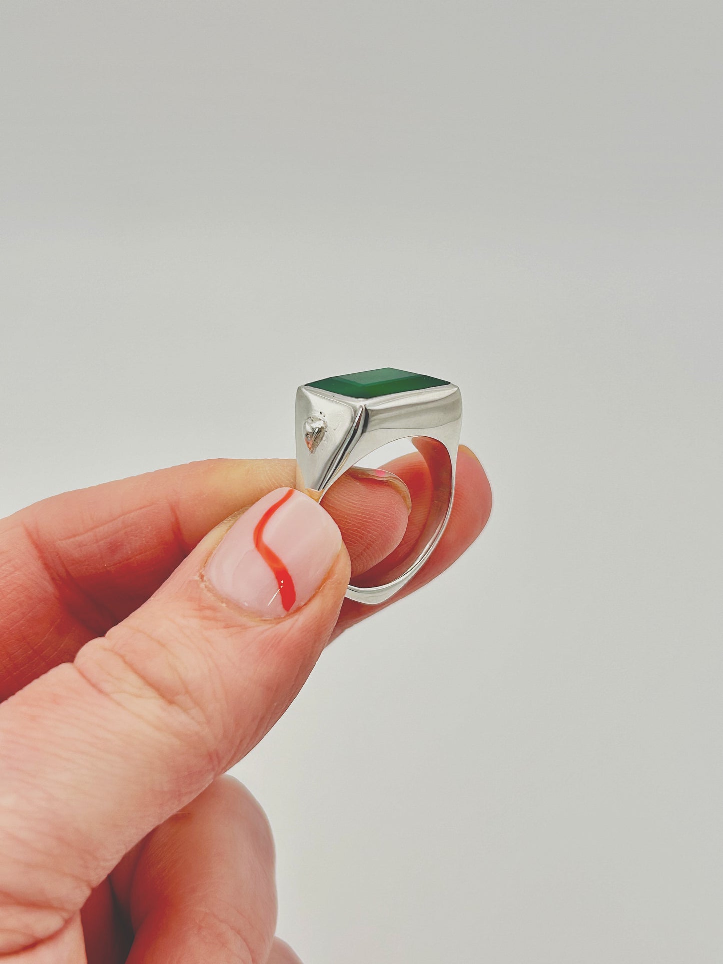 Green Onyx Ring