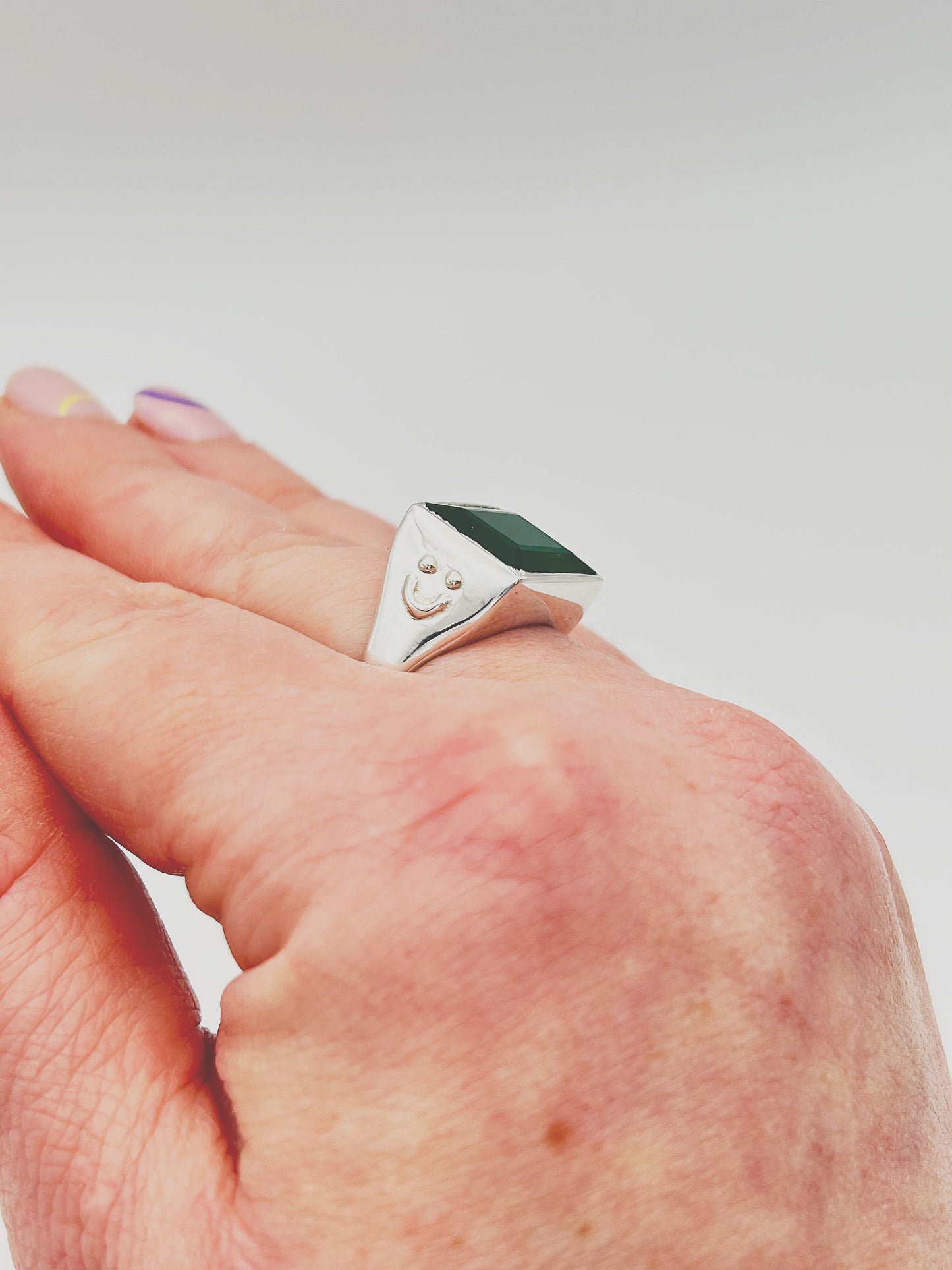 Green Onyx Ring